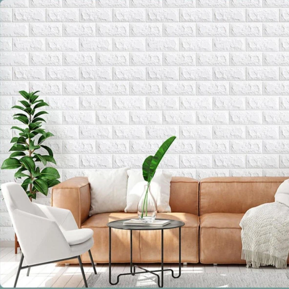 Renkli Duvarlar 35x38cm Silinebilir Kendinden Yapışkanlı Duvar Kağıdı Esnek Köpük Panel 3d Boyut Tuğla Desen ürün görseli 1