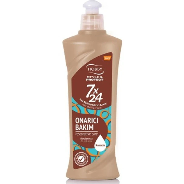 Hobby 7X24 Onarıcı Bakım Saç Şekillendirici Krem 250 ml ürün görseli 1