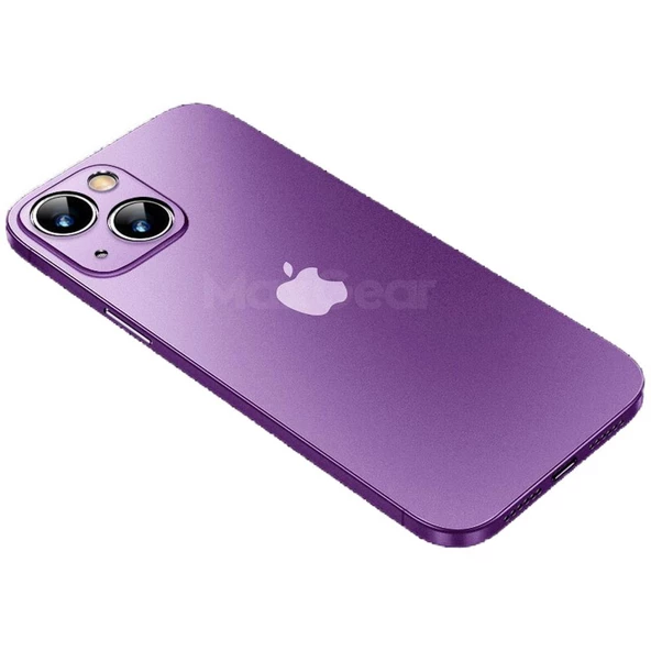 Apple iPhone 13 パープル 本体 PTTAVM: Apple iPhone 13 Mini Kılıf Ultra İnce Hayalet Sert Kapak