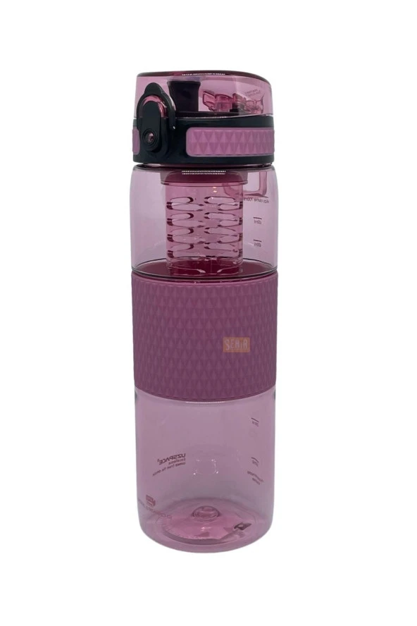 Uzspace 5061 Vitalis Tritan Matara Gri 700 Ml Plum Red ürün görseli 1