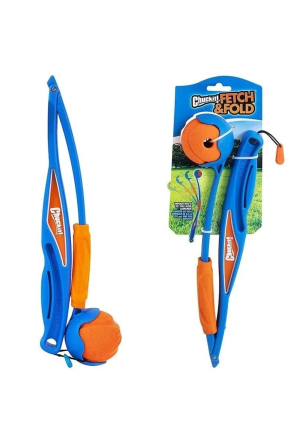 Chuckit! Fetch & Fold Katlanabilir Top Fırlatıcı (Whistler Top Hediyeli) ürün görseli 1