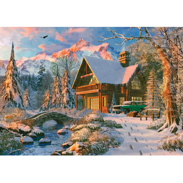 Ks Games 1000 Parça Kış Tatili Puzzle ürün görseli 1