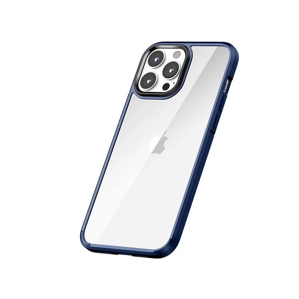 Vendas iPhone 13 Pro Max Poll Serisi Şeffaf Arka Yüzey Renkli Çerçeve Tasarımlı Darbeye Dayanıklı Kılıf ürün görseli 1