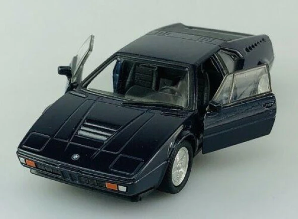 Welly Bmw M1 Dark Blue 1:24 Model Araba - Resim 2