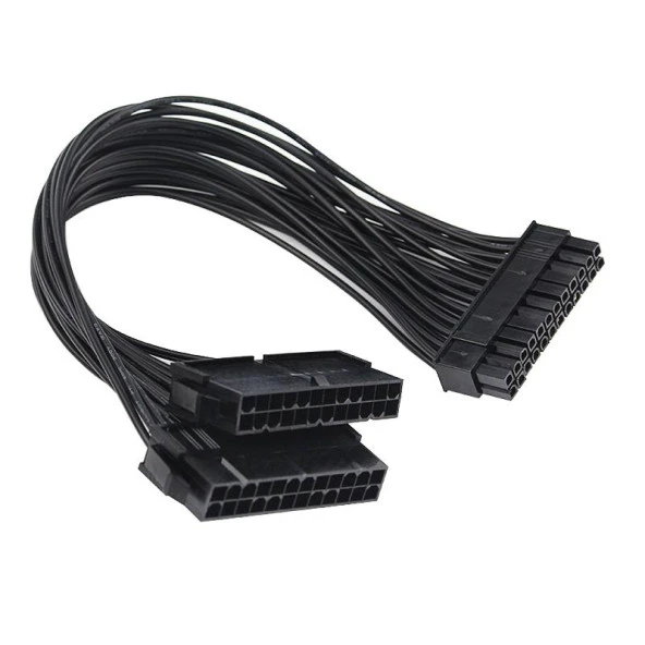 Ancheyn Güç Kaynağı Çoklayıcı 24 Pin Atx Dual PSU Çoklayıcı Adaptör Anakart Mining Kablosu 5145 ürün görseli 1
