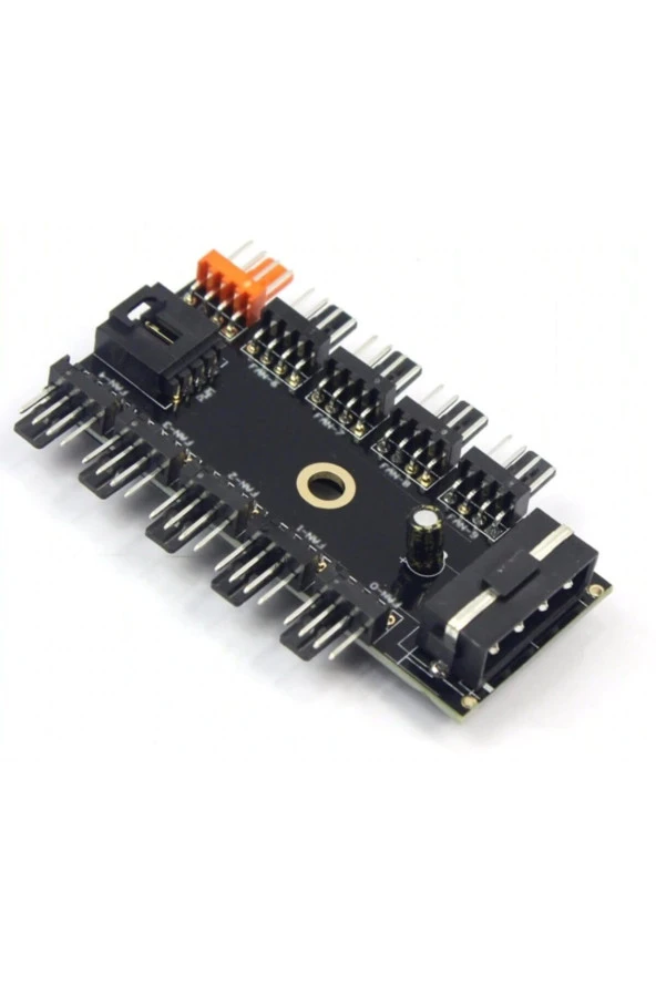 Ancheyn Fan Çoklayıcı Adaptör ve Kablosu 10 Port Fan Power Ide Switch Pwm Çoğaltıcı Hub 4337 ürün görseli 1