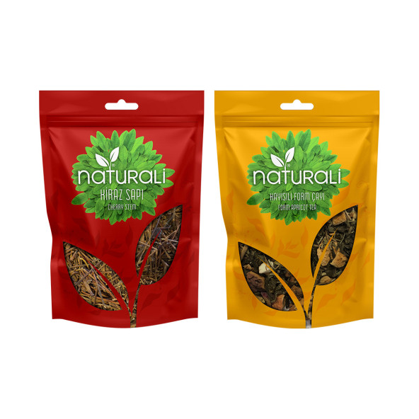 Naturali Kayısılı Form Çayı 100 Gr - Kiraz Sapı 75 Gr ürün görseli 1