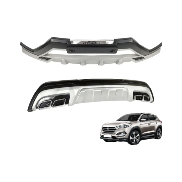 AUTOGP Hyundai tucson ön arka tampon koruması difüzör 2015 / 2018 ürün görseli 1