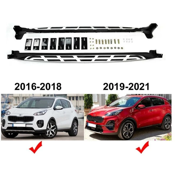 AUTOGP Kia sportage yan basamak koruma marşbiyel 2019+ model ürün görseli 1