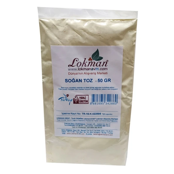 LokmanAVM Soğan Toz 50 Gr Paket - Resim 2
