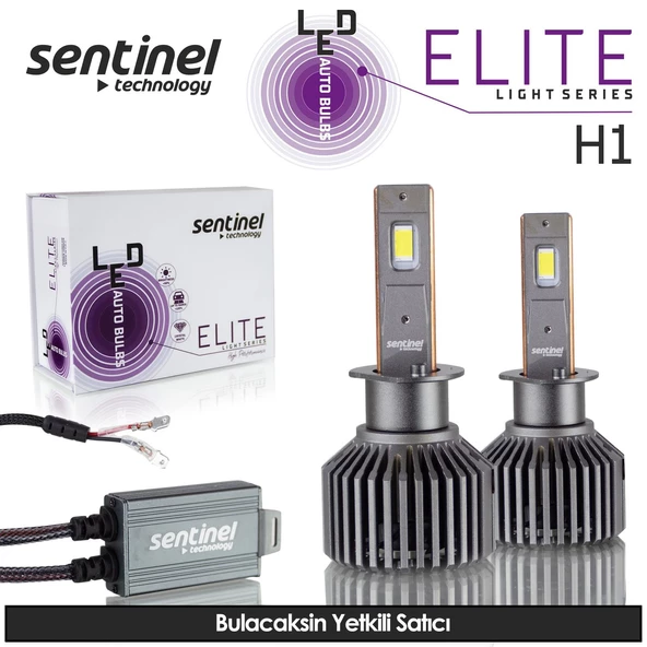 Sentinel Elite H1 Led Xenon Ampülü 65w 12v 12000 Lumen 6500 Kelvin Beyaz Işık ürün görseli 1