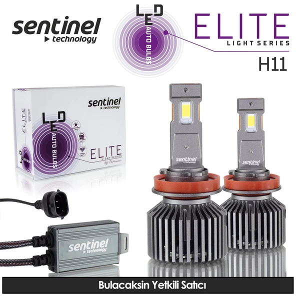 Sentinel Elite H11 Led Xenon Ampülü 65w 12v 12000 Lumen 6500 Kelvin Beyaz Işık ürün görseli 1