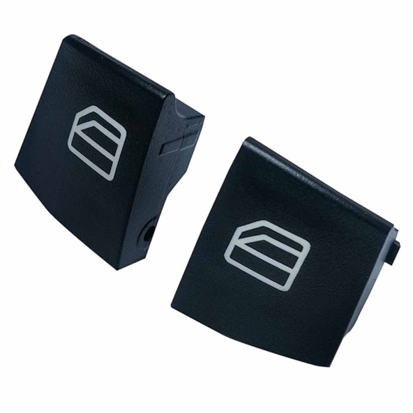Mercedes-Benz E Class W211 S211 2003-2009 ile Uyumlu 2 Adet Cam Düğmesi Tamir Kapağı ürün görseli 1