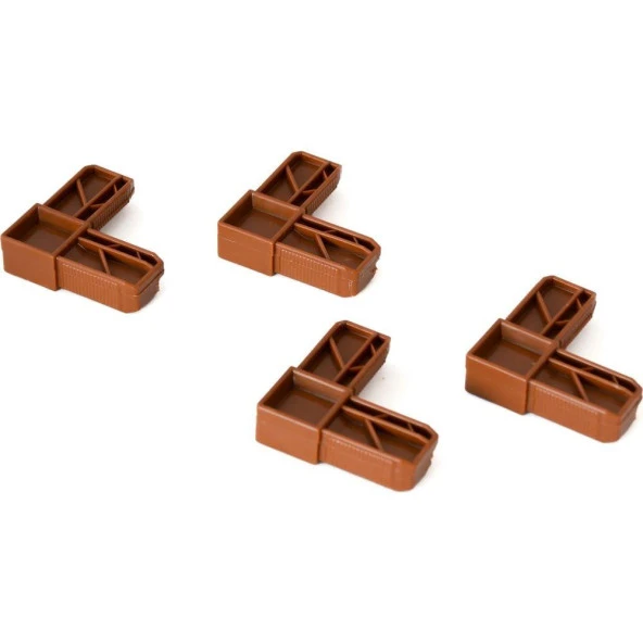 Mavitrend 10x20 mm Sineklik Köşe Takozu 10 Adet kahverengi Renkli ürün görseli 1