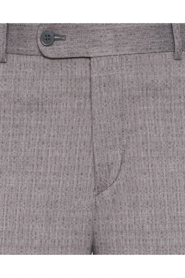 Rahat Kalıp Desenli Erkek Pantolon - Resim 2