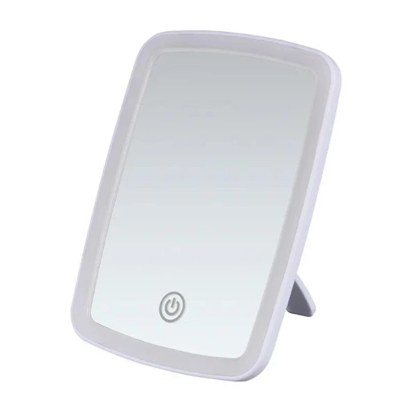 Valkyrie LED Işıklı Şarjlı Makyaj Aynası - 3 Farklı Işık Tonu - Dokunmatik Ekran - Dimmers Ayarı - Beyaz, Sarı, Gün Işığı Make Up Mirror ürün görseli 1