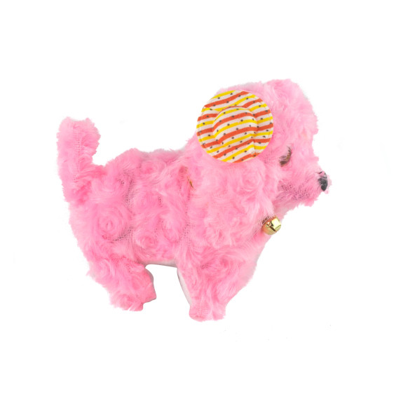 Oyuncak Pelüş Köpek Sevimli Köpek Sesli Hareketli Pembe ürün görseli 1