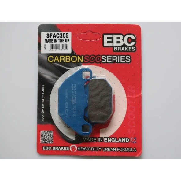 Ebc Sfac305 2009 Kymco Like 200i Uyumlu Ön Fren Balatası Karbon Balata ürün görseli 1