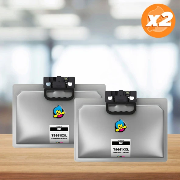 Epson WorkForce Pro WF-M5799RDWF Muadil Kartuş 2'li Avantaj Paket / T9661XXL - WF-M5799RDWF 2'Lİ ürün görseli 1