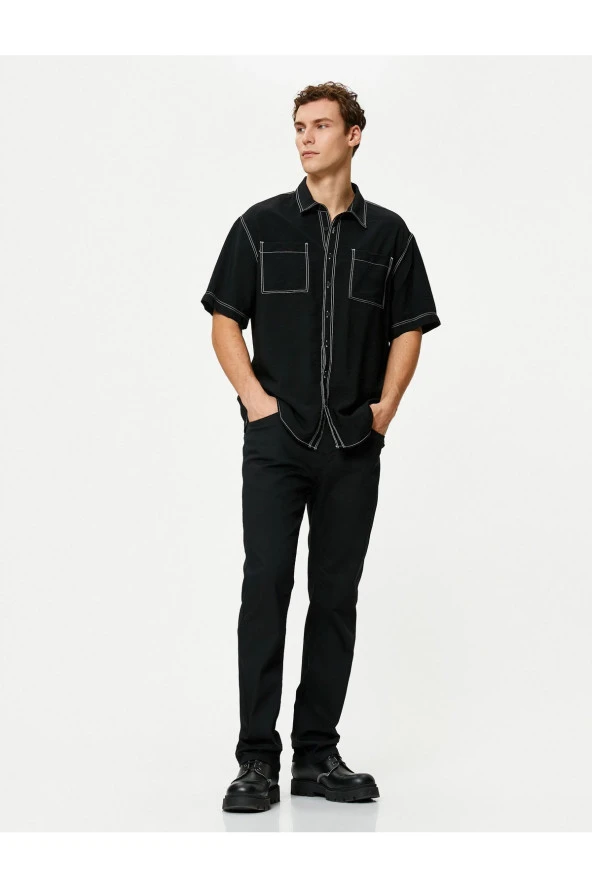 Straight Fit Boru Paça Kot Pantolon - Mark Jean ürün görseli 1