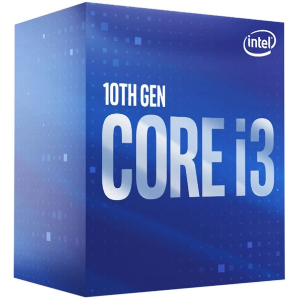 INTEL BX8070110100 CoreT i3-10100 3.60-4.30GHz 6MB UHD630 128GB-DDR4 400/500 Serisi Chipset LGA1200pin ürün görseli 1