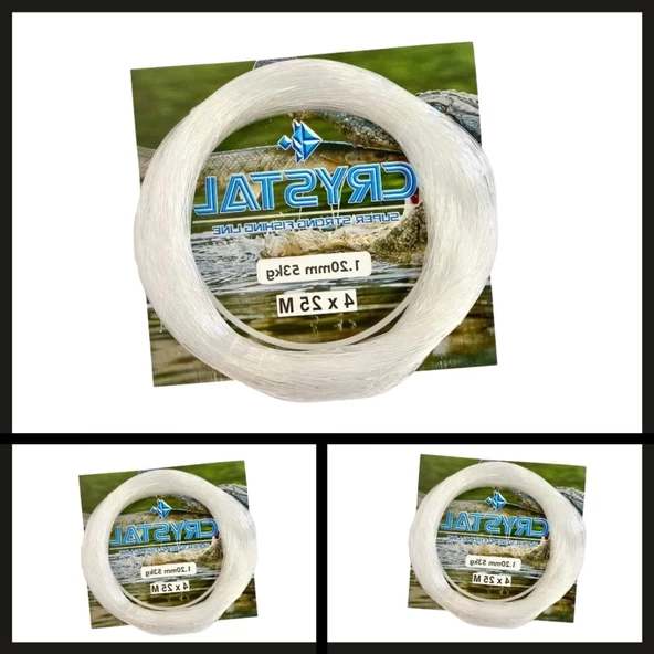 Uyguna-Yakala 0.40 Mm Cyrstal Beyaz Poşet Misina-PO.003 ürün görseli 1