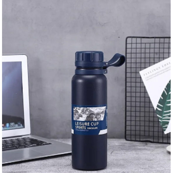 termos 800ml outdoor, lacivert, seyahat ve spor termos paslanmaz çelik, yalıtım, sıcak ve soğuk içecek ürün görseli 1
