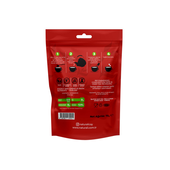 Naturali Kiraz Sapı 75 Gr x 3 Adet - Resim 2