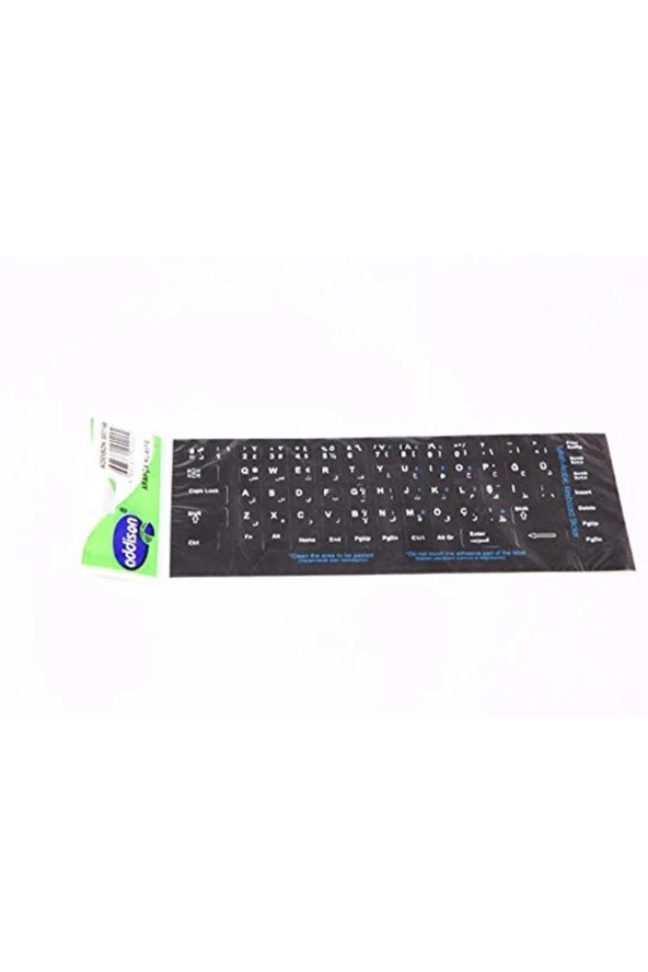 ADDISON 300168 ARAPÇA Q SİYAH KLAVYE STIKER - Resim 2