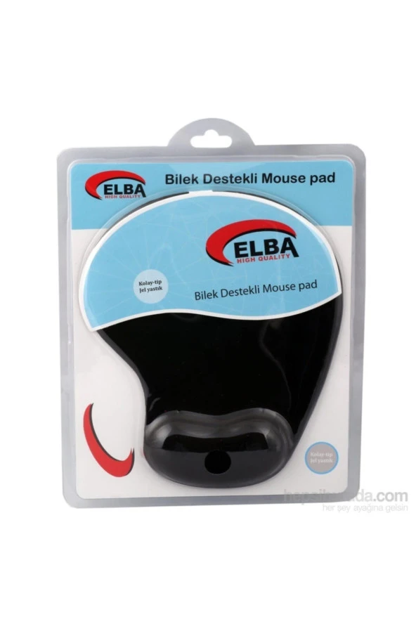 ELBA K06152 SİYAH BİLEKLİKLİ JEL MOUSE PAD ürün görseli 1