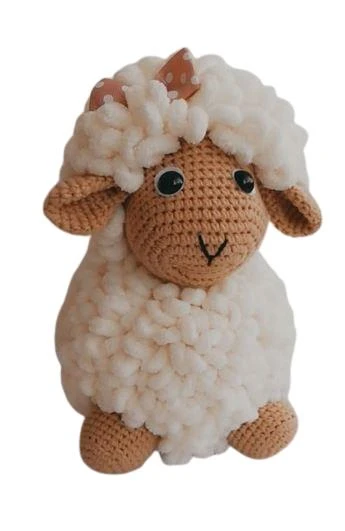 Şirine Kuzu Amigurumi Organik Oyuncak ürün görseli 1