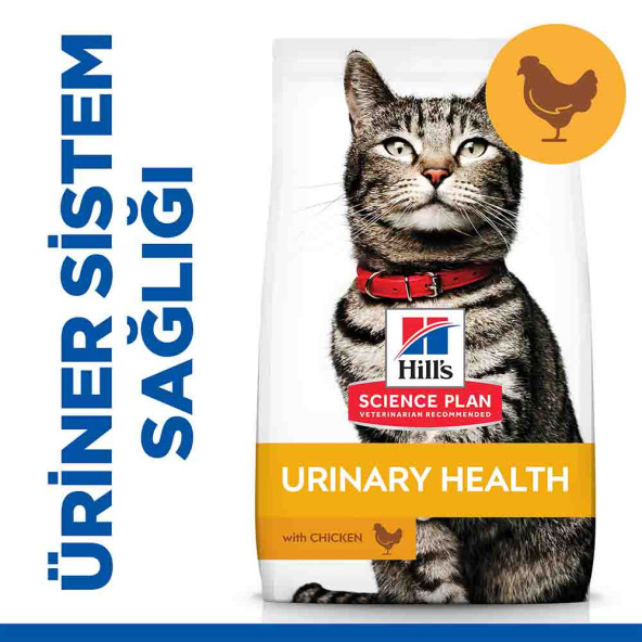 Hills urinary health 1,5kg tavuklu yetişkin kedi maması üriner Sağlık Tavuklu Yetişkin Kedi Maması ürün görseli 1