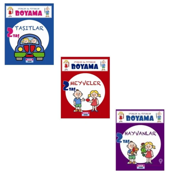 Itırcık ile Pıtırcık Boyama Set Hayvanlar Taşıtlar Meyveler (2 Yaş) ürün görseli 1