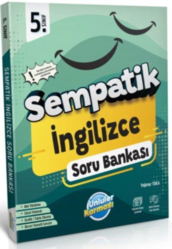 5. Sınıf İngilizce Sempatik Soru Bankası Ünlüler Karması ürün görseli 1