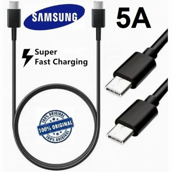 Day Samsung Galaxy S23 FE 25W ve 45W Ep-dn975 5a Type c To Type c Hızlı Şarj ve Data Kablosu S975KAB000557 ürün görseli 1