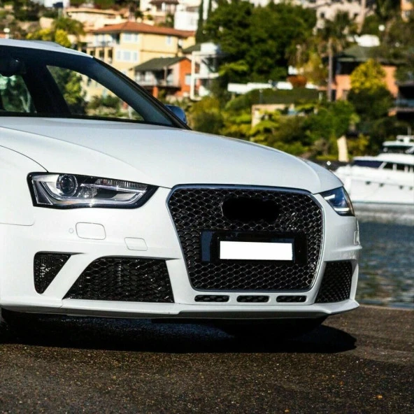 Audi A4 Uyumlu 2013-2015 Panjur Rs4 - Siyah - Resim 2