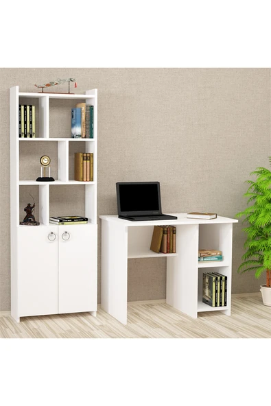 Kalender Dekor Avel Mayra 90 Cm Çalışma Masası Takımı Avm01 ürün görseli 1