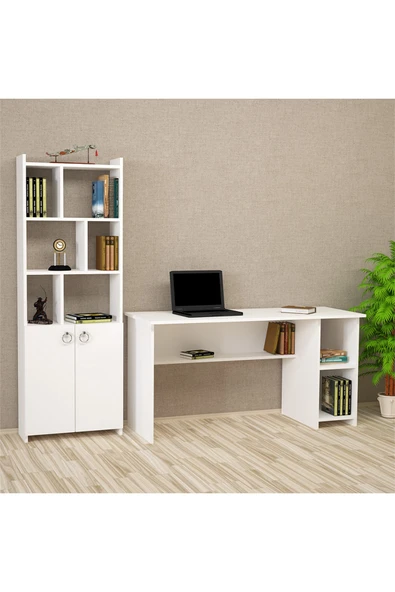 Kalender Dekor Avel Mayra 145 Cm Çalışma Masası Takımı Avlm01 ürün görseli 1