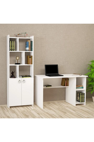 Kalender Dekor Avel Mayra 120 Cm Çalışma Masası Takımı Avem01 ürün görseli 1