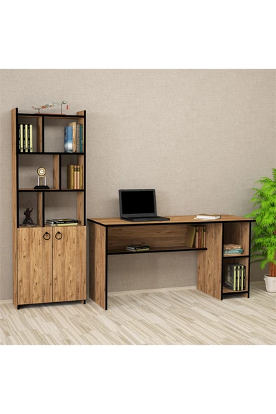 Kalender Dekor Avel Mayra 145 Cm Çalışma Masası Takımı Avlm04 ürün görseli 1
