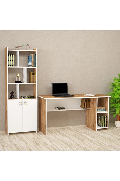 Kalender Dekor Avel Mayra 145 Cm Çalışma Masası Takımı Avlm02 ürün görseli 1