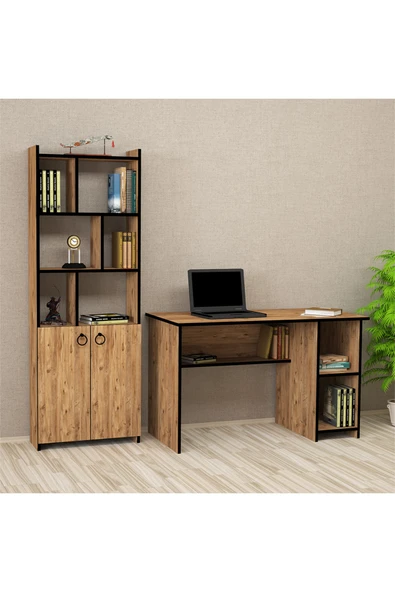 Kalender Dekor Avel Mayra 120 Cm Çalışma Masası Takımı Avem04 ürün görseli 1