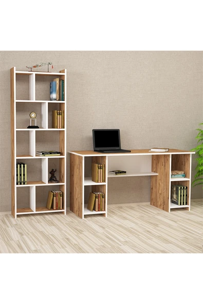 Kalender Dekor Avel-twins Snow 145 Cm Çalışma Masası Takımı Avts02 ürün görseli 1