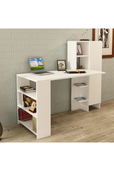 Kalender Dekor Ayame Dolaplı Bilgisayar Masası Çalışma Masası Aym01 ürün görseli 1
