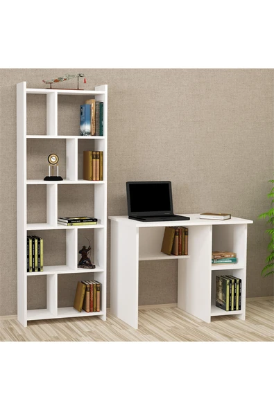 Kalender Dekor Avel Snow 90 Cm Çalışma Masası Takımı Avs01 ürün görseli 1