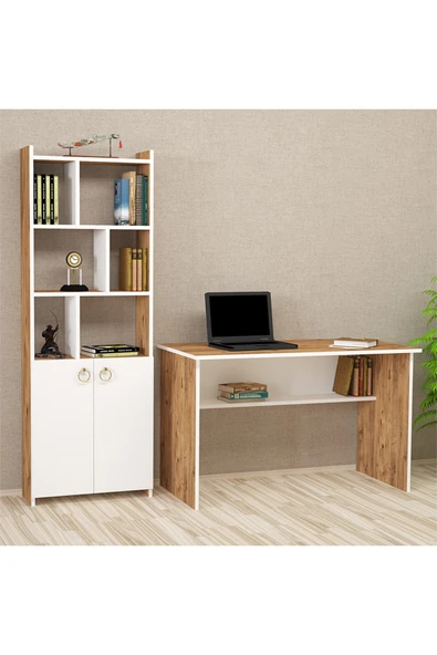 Kalender Dekor Ellen Mayra 120 Cm Çalışma Masası Takımı El02 ürün görseli 1