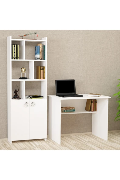 Kalender Dekor Ellen Snow 90 Cm Çalışma Masası Takımı El01 ürün görseli 1