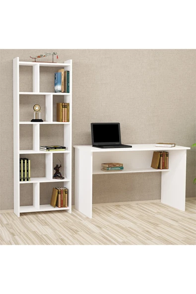 Kalender Dekor Ellen Snow 120 Cm Çalışma Masası Takımı El01 ürün görseli 1