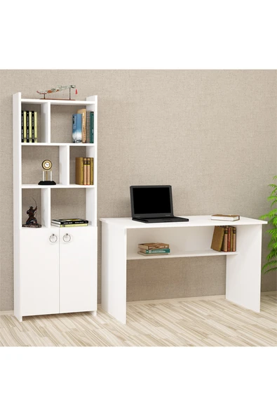 Kalender Dekor Ellen Mayra 120 Cm Çalışma Masası Takımı El01 ürün görseli 1