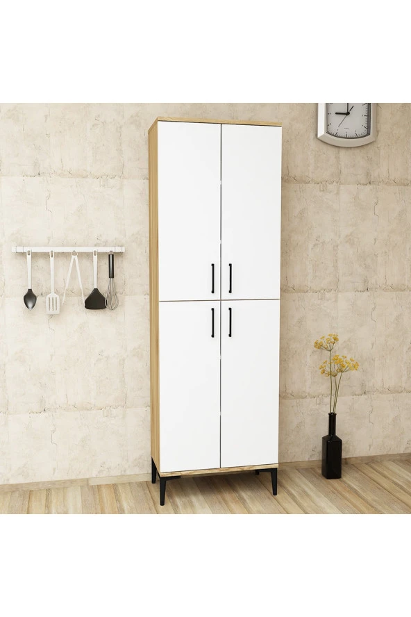 Kalender Dekor Rose-4 Çok Amaçlı Mutfak Dolabı - Resim 2
